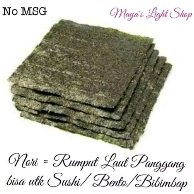 

Nori sushi 20 lembar sushi java sakao nori halal rumput laut bahan sushi bento seaweed bukan onigiri sushi nori termurah sale