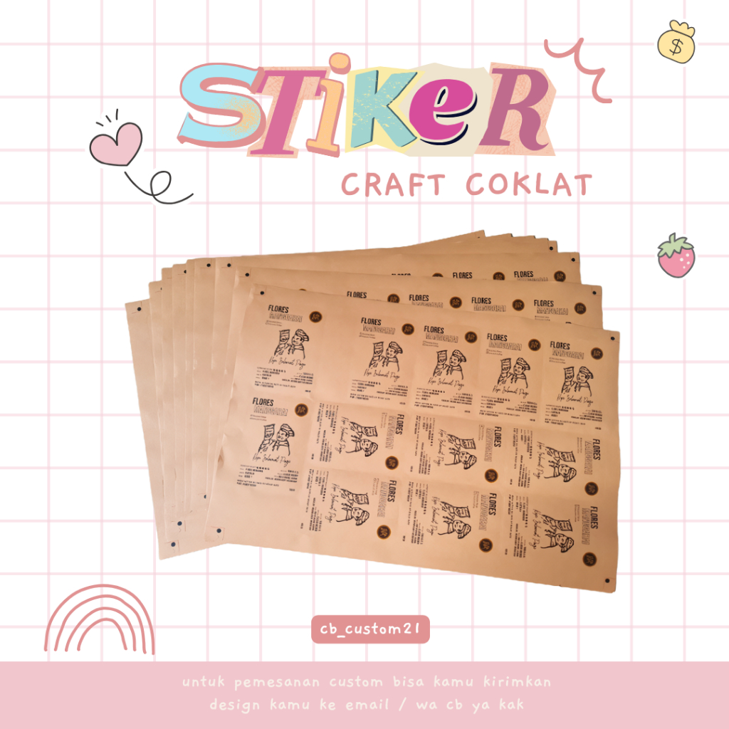 

Stiker Craft Coklat ( Sehari Jadi )