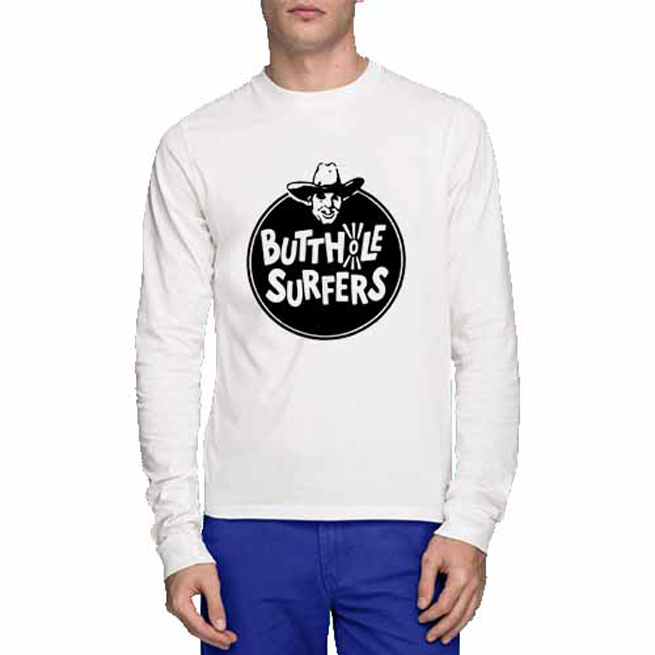Kaos Tangan Panjang BUTTHOLE SURFERS Tshirt 100% Cotton Kombed 30s