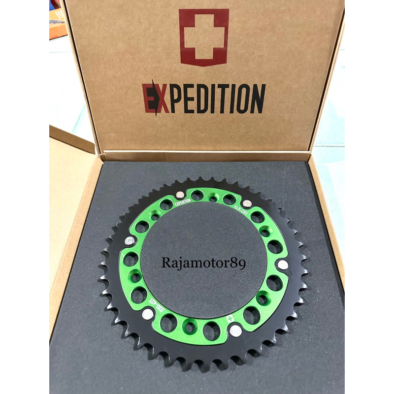 Gear belakang 520 Expedition KLX 230 KLX 250 Hijau aluminium 42 48 50