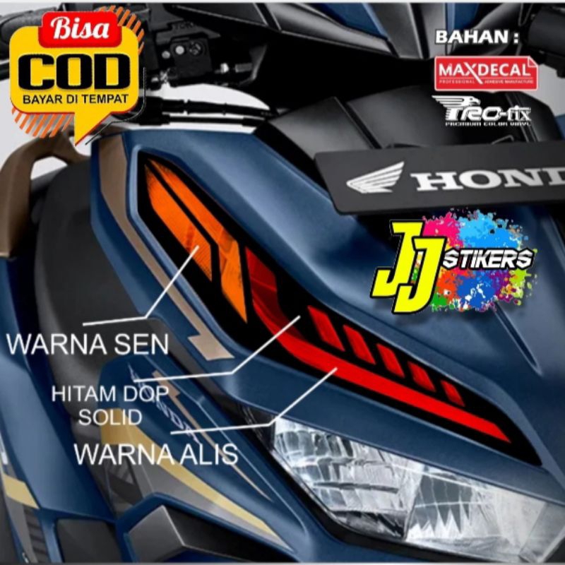 Stiker Alis Lampu Motor Vario 125/150 New