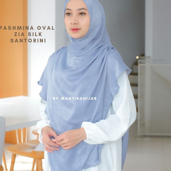 Termurah PASHMINA ZIA SILK SANTORINI SILK SYARI BY MANTIKAHIJAB PASHMINA OVAL ALA MALAY PASHMINA OVA