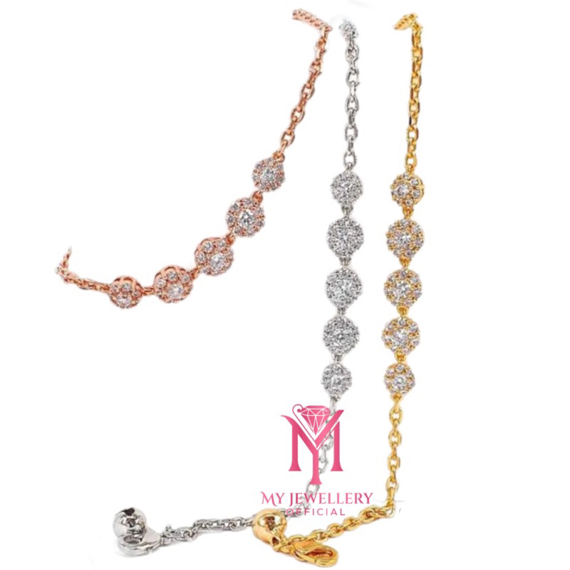 Myjewelleryofficial - Gelang Rantai Crystal Zirconia
