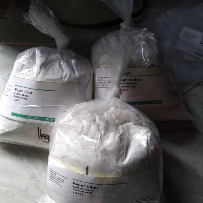 KAPUR SIRIH | kapur tohor | CaO  | Kalsium Oksida | kapur padam 1kg