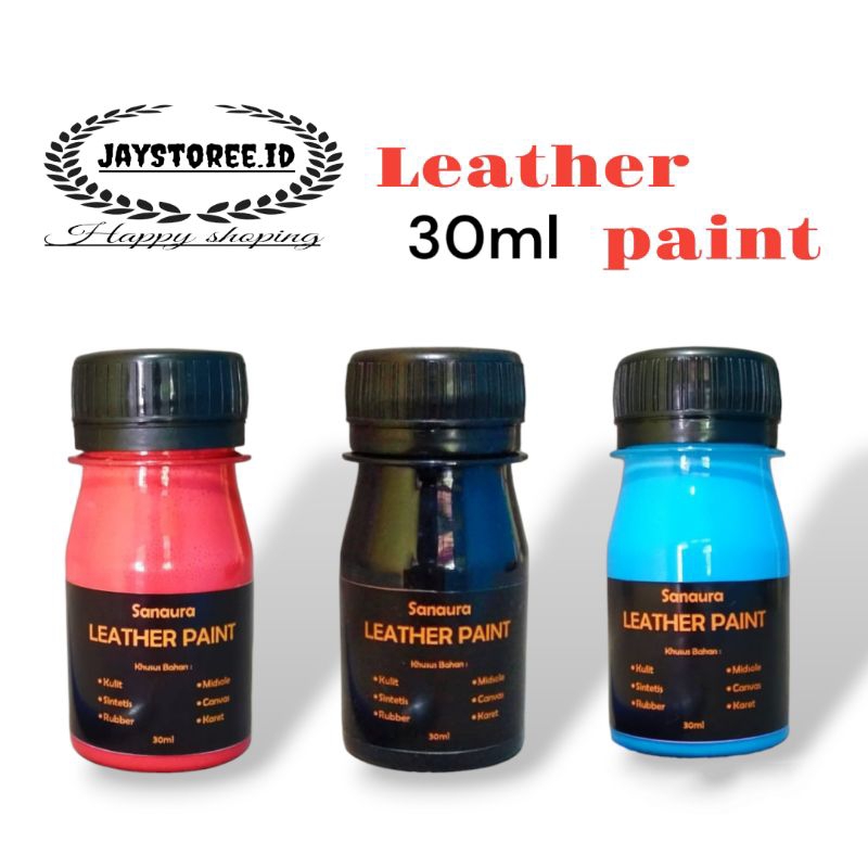 LEATHER PAINT CAT PERMANEN/CAT SEPATU KULIT/CAT INSOLE SEPATU