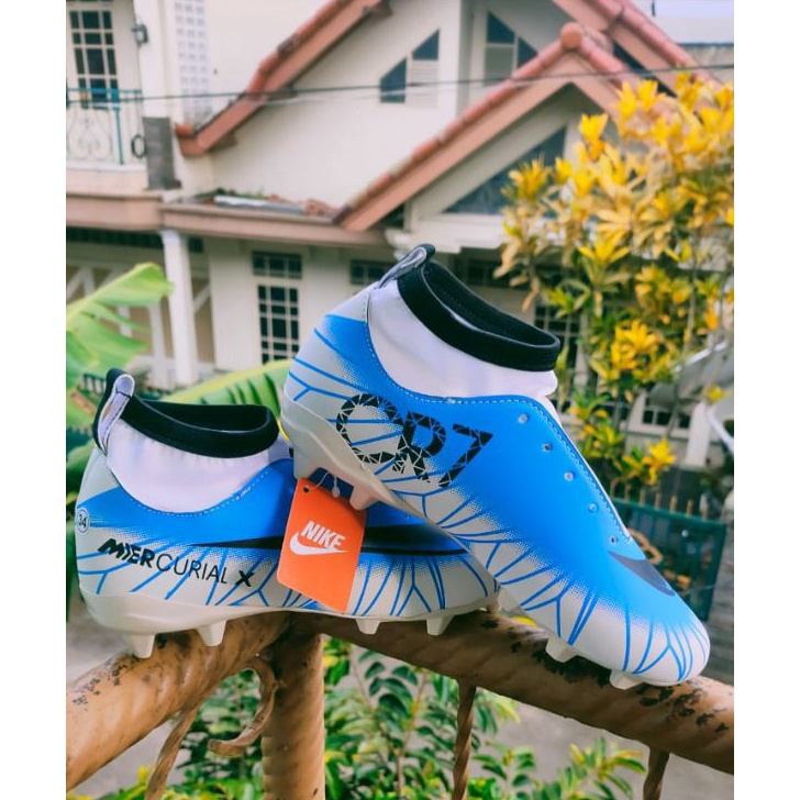 ✷Termurah✷ Paket komplit lengkap SEPATU BOLA boot ANAK Junior CR7 Ronaldo gratis kaoskaki sepatu len