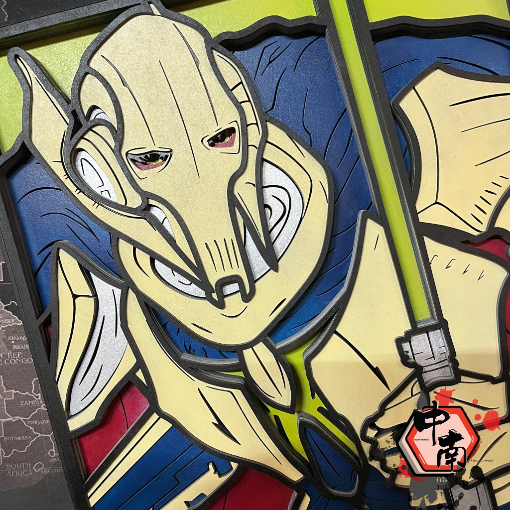 Poster 3D Multilayer Star Wars General Grievous