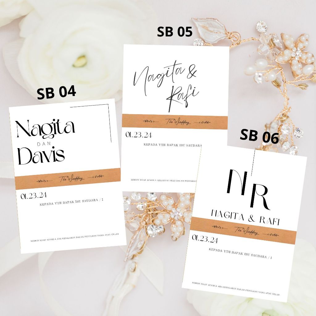 

UNDANGAN PERNIKAHAKN KODE SB PART 2 CANTIK ELEGANT MURAH