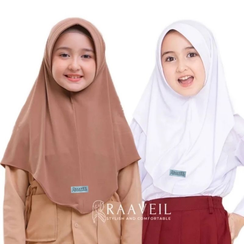 Hijab Bergo Anak HAMIDA 3-12 tahun jersey premium kerudung hamidah basic jilbab sekolah anak perempu