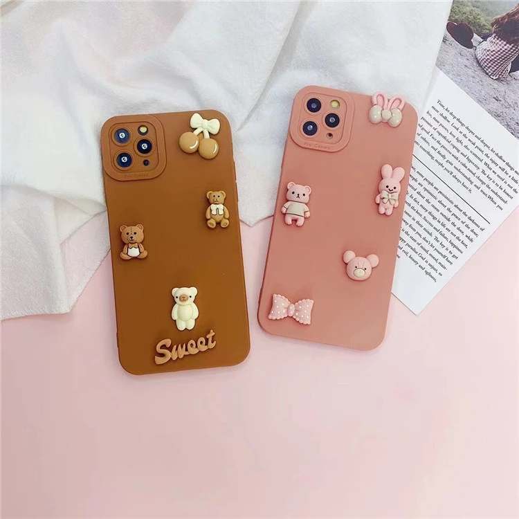 Case Doll Rabbit and BearCase Oppo Case Xiaomi Case Iphone Case Samsung Case Vivo Case Realme