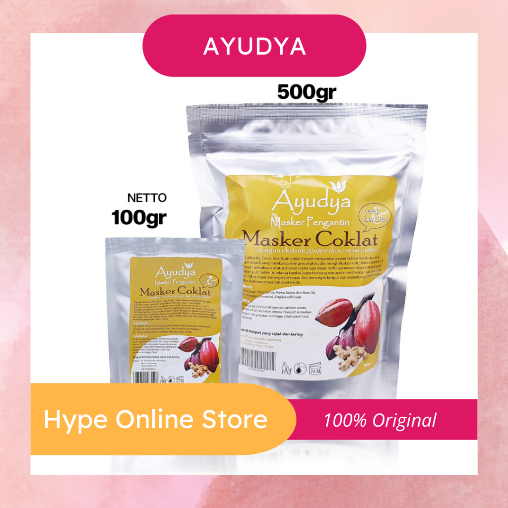 Ayudya Masker Pengantin coklat, jasmine, dan bengkoang 100gr