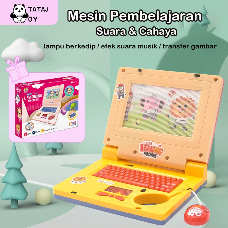 Tatajoy Mainan Laptop Anak Mini laptop karakter Mainan Edukasi Anak Laptop Mainan Mini Alat Bantu Belajar Learning Machine