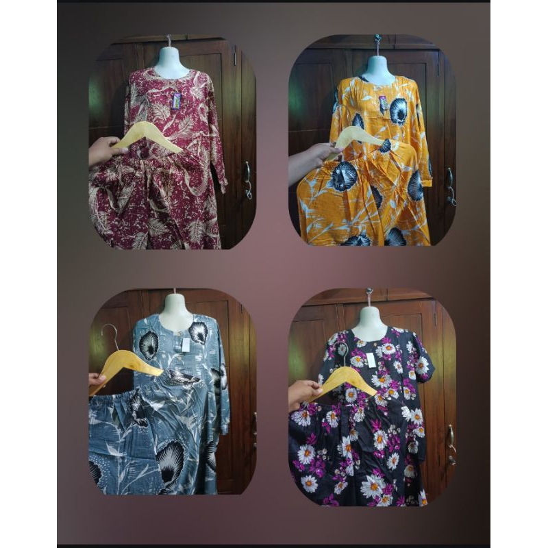 SETELAN CPLP PIYAMA PANJANG BATIK BUSUI ONESET PIYAMA setelan wanita kekinian premium SETELAN CELANA