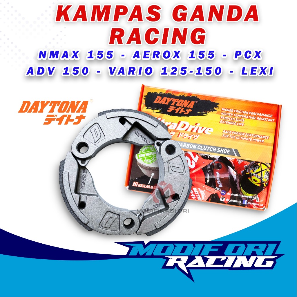 RAR NMAX 155 - Kampas Daytona NMAX - Kampas Ganda Aerox - Racing Kampas Ganda X1 Racing Performance