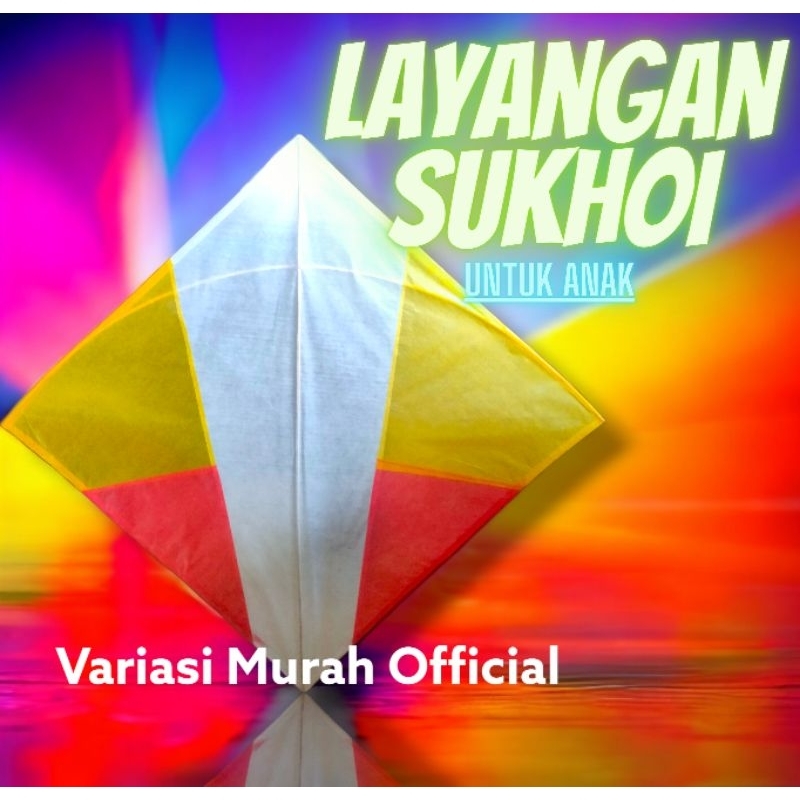 10Pcs GROSIR Layangan Sukhoi Aduan Motif Biasa