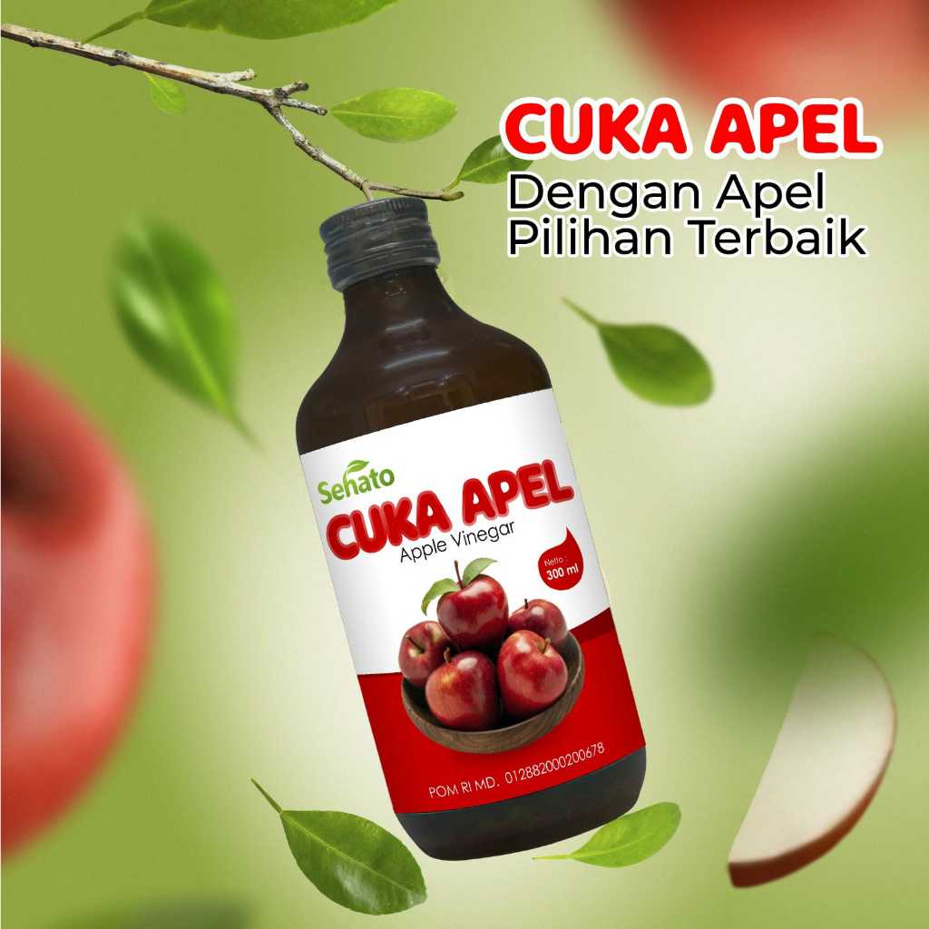 

CUKA APEL 100% ORIGINAL 300ML - Apple Vinegar