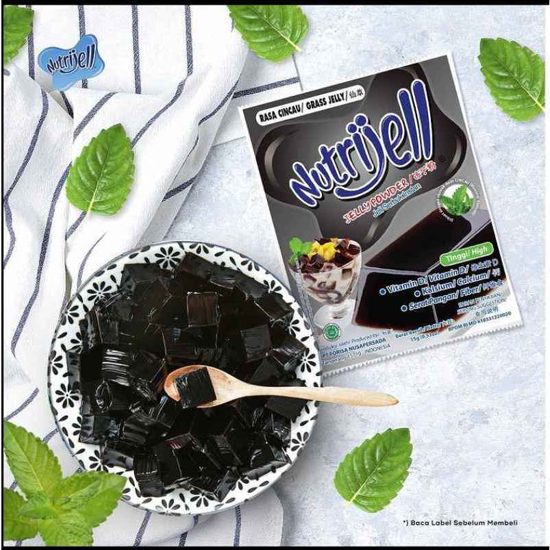 

NUTRIJELL CINCAU HITAM 15GR X 1PCS JELLY POWDER RASA CINCAU HITAM KEMASAN SACHET