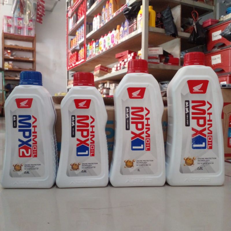 Oli Mesin motor Bebek Matic Sport ORIGINAL HONDA AHM OIL MPX1 MPX2 10W-30 1200ml 1000ml 800ml 650ml