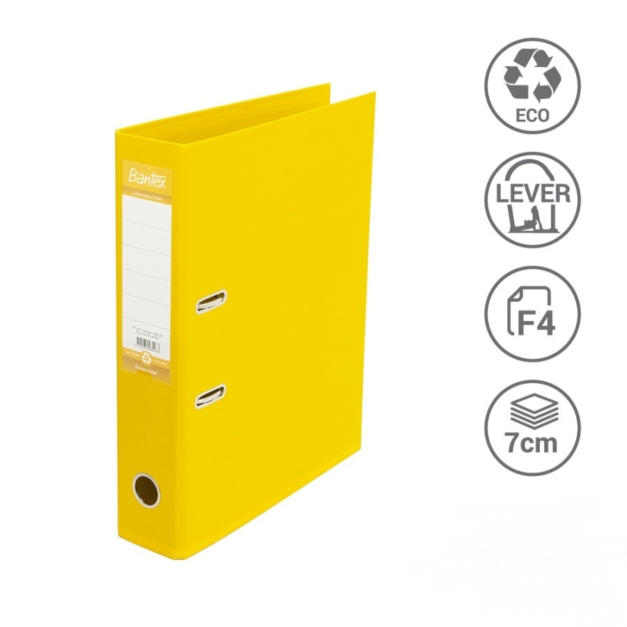 

Bantex Ordner Folio 7 cm PVC Lever Arch File Lemon