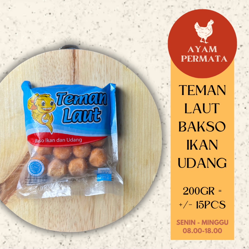 

Bakso Ikan Udang Teman Laut by Cedea Baso Fish Shrimp Halal BPOM - Ayam Permata