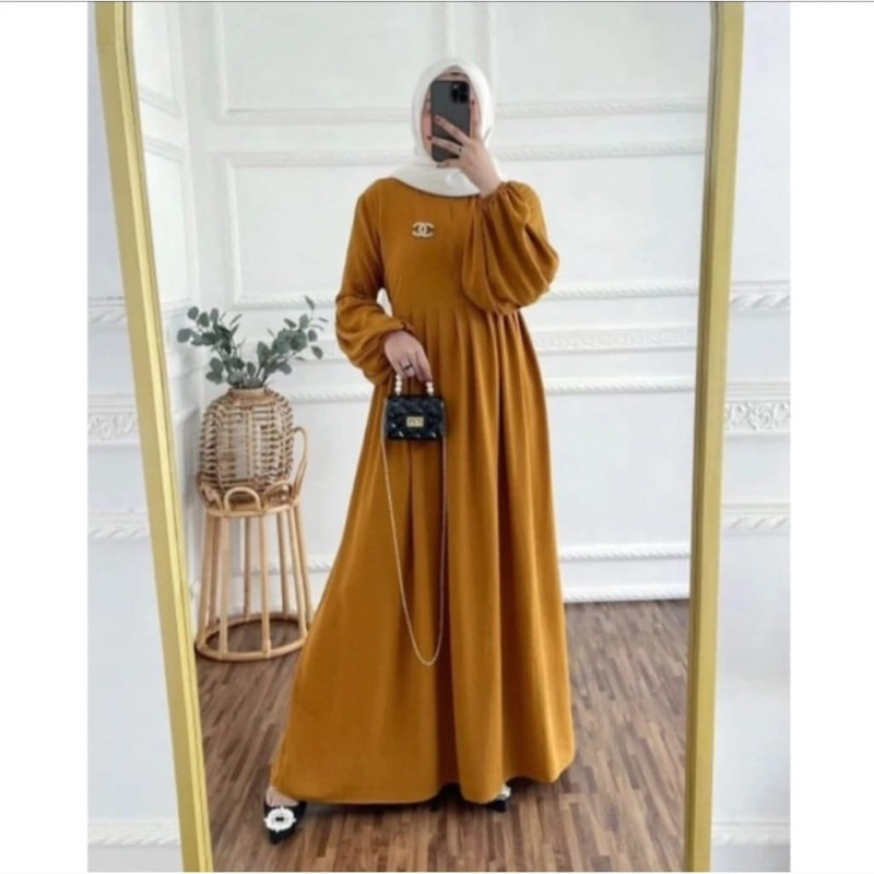 gamis crinkle gamis crinkle polos premium dres crinkle gamis crinkle kekinian