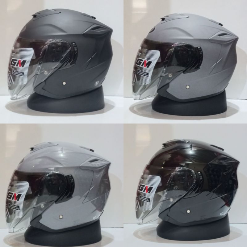 HELM GM FURY SOLID DOUBLE VISOR