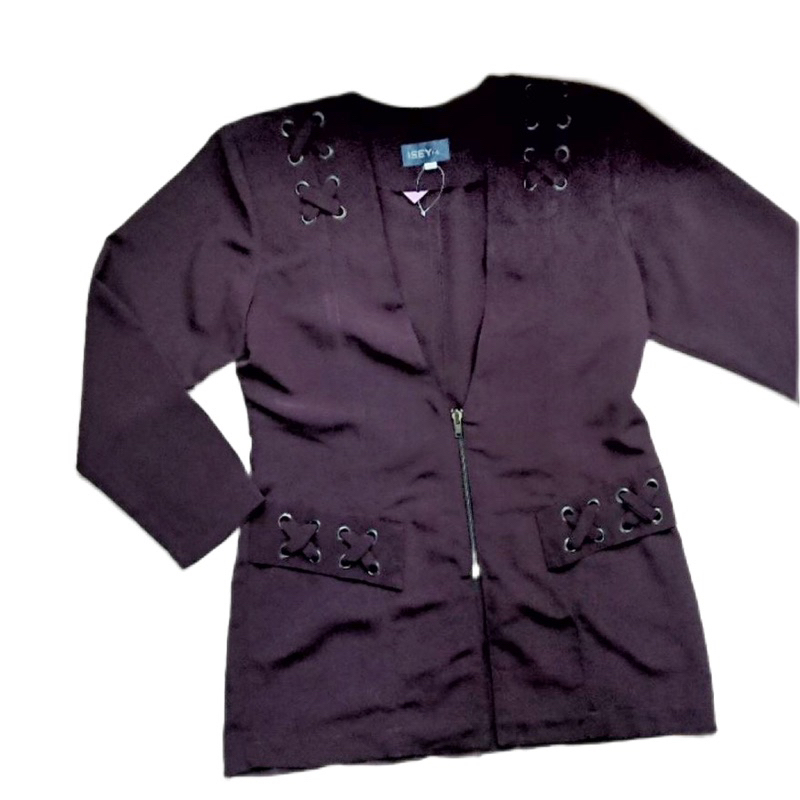 BLAZER VINTAGE COKLAT TUA OVERSIZE BAJU KERJA OUTER  SHOP JOGJA 1650