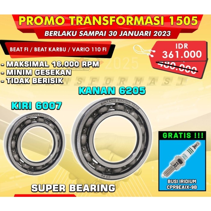 BEARING KRUK AS LAHER KRUK AS BRT C3 HIGH SPEED BEAT KARBU BEAT FI