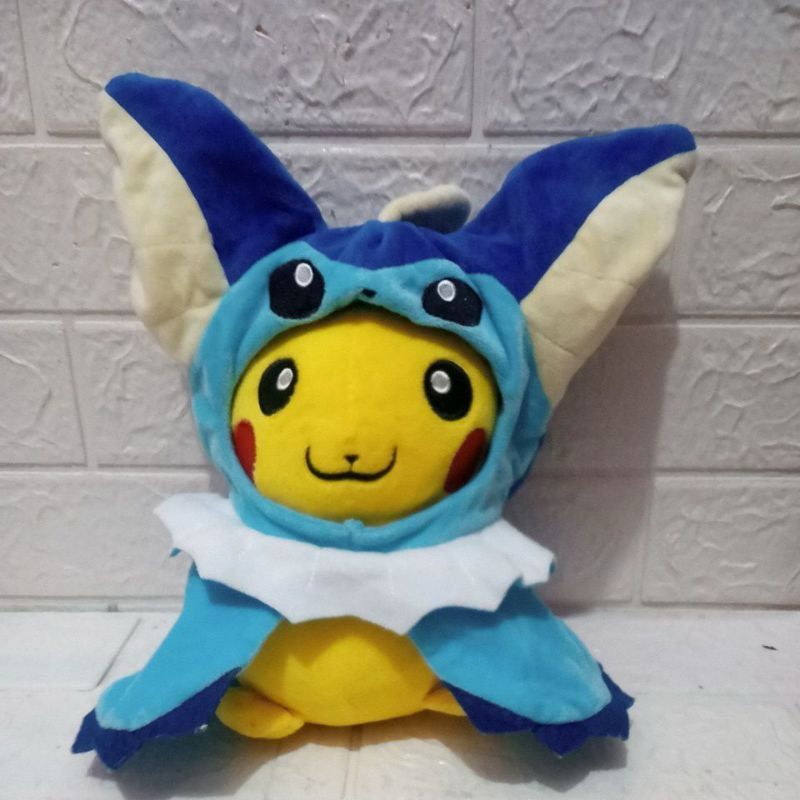 Boneka Pikachu Vaporeon 29cm Boneka Pokemon Boneka Vaporeon New