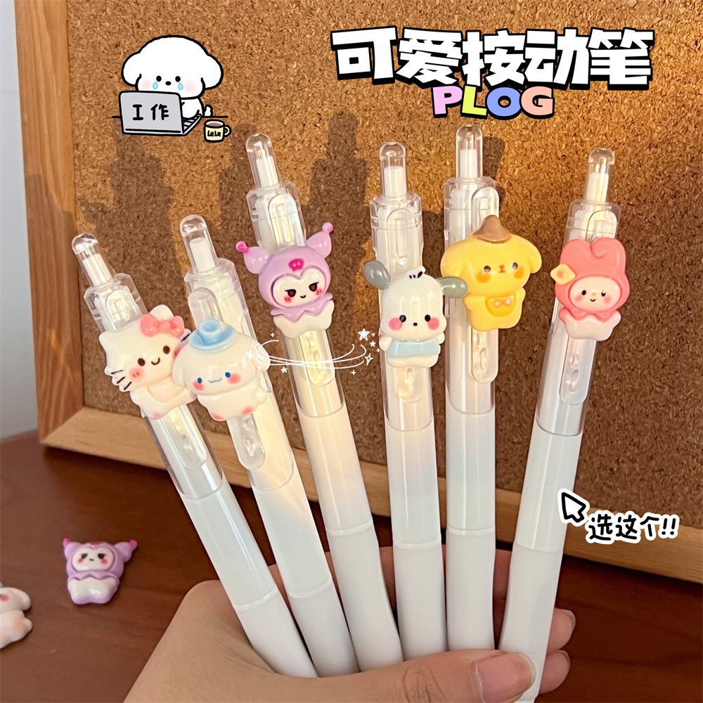 

Pulpen Mekanik Cinnamoroll Melody Pompurin Poccacho Sanrio ST 0.5mm Tinta Hitam P006