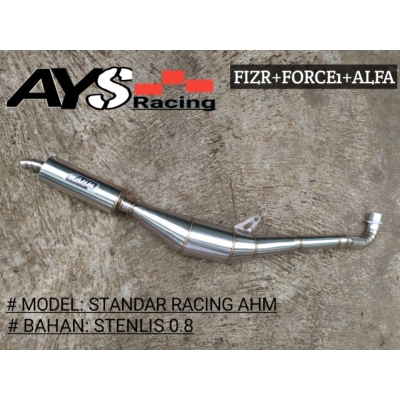 Knalpot fizR fizR f1zr AHM model standar racing stenlis