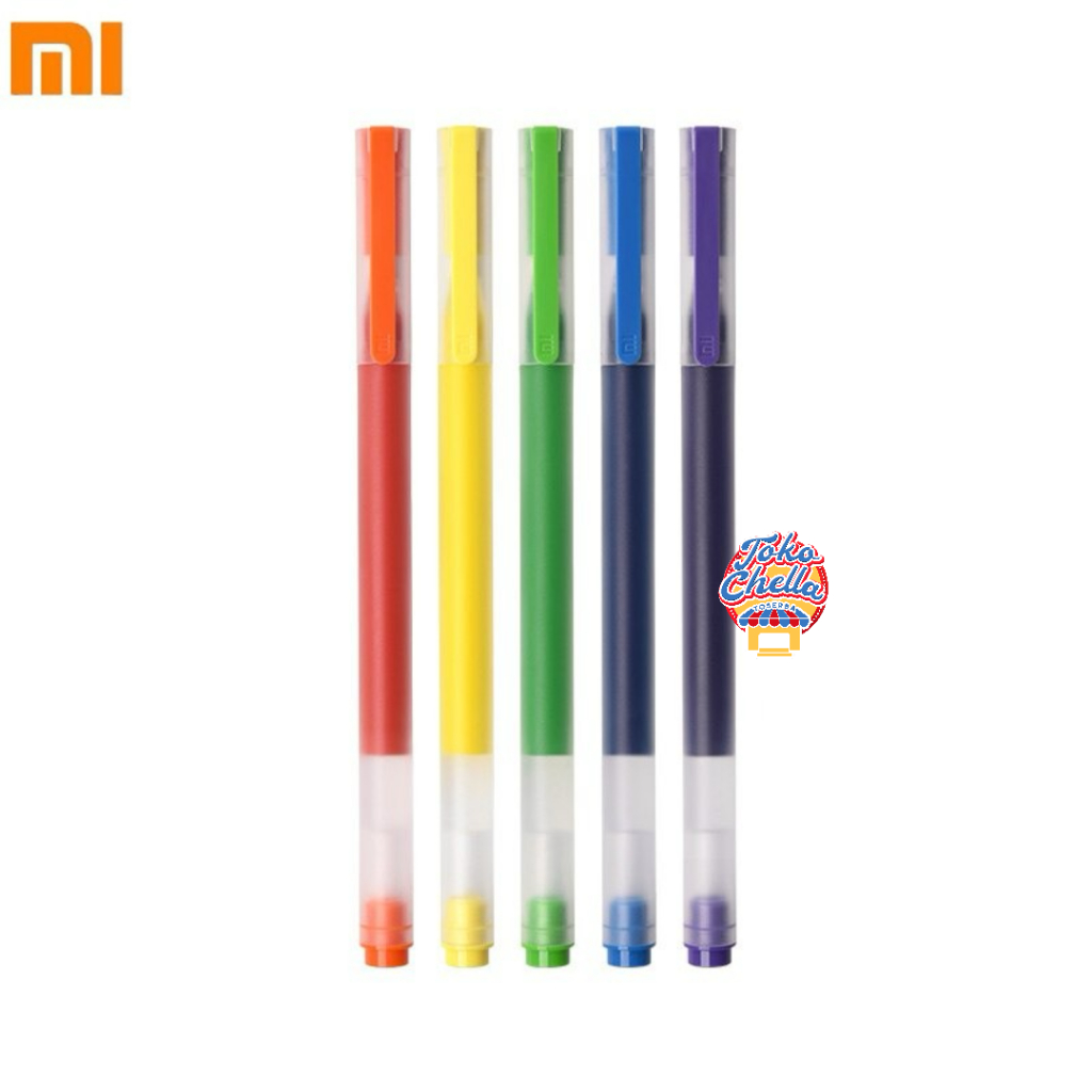 

Xiaomi Mi Jumbo Gel Ink Pen Pulpen 0.5mm 5 PCS 5 Warna