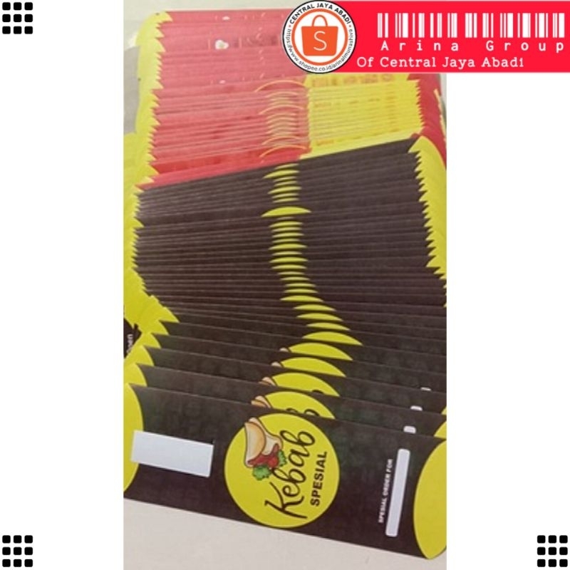 

KERTAS KEBAB TARIKAN BAHAN IVORI PUTIH UKURAN 24 × 9,2 CM HIGH QUALITY TEBAL PRODUK TERBARU | KOTAK KEBAB IVORI PUTIH KEKINIAN | DUS KEBAB VIRAL TIKTOK | KEMASAN KEBAB | BOX KEBAB 1 PCS MURAH | CENTRAL JAYA ABADI | ARINA SHIVA GROUP 8322
