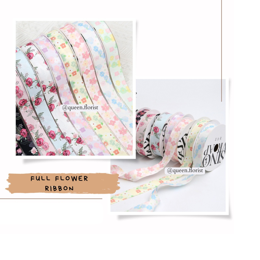 

PITA FULL FLOWER RIBBON GROSSGRAIN MOTIF BORDIR LEBAR 2.5CM PREMIUMPITA KADO GIFT BOUQUET BUNGA DEKORASI KOREAN RIBBON BUNGA AESTHETIC RUSTIC RIBBON PITA KOREA CALLIGRAPHY DEKORASI CRAFT BAHAN BOUQUETE KADO PITA KADO