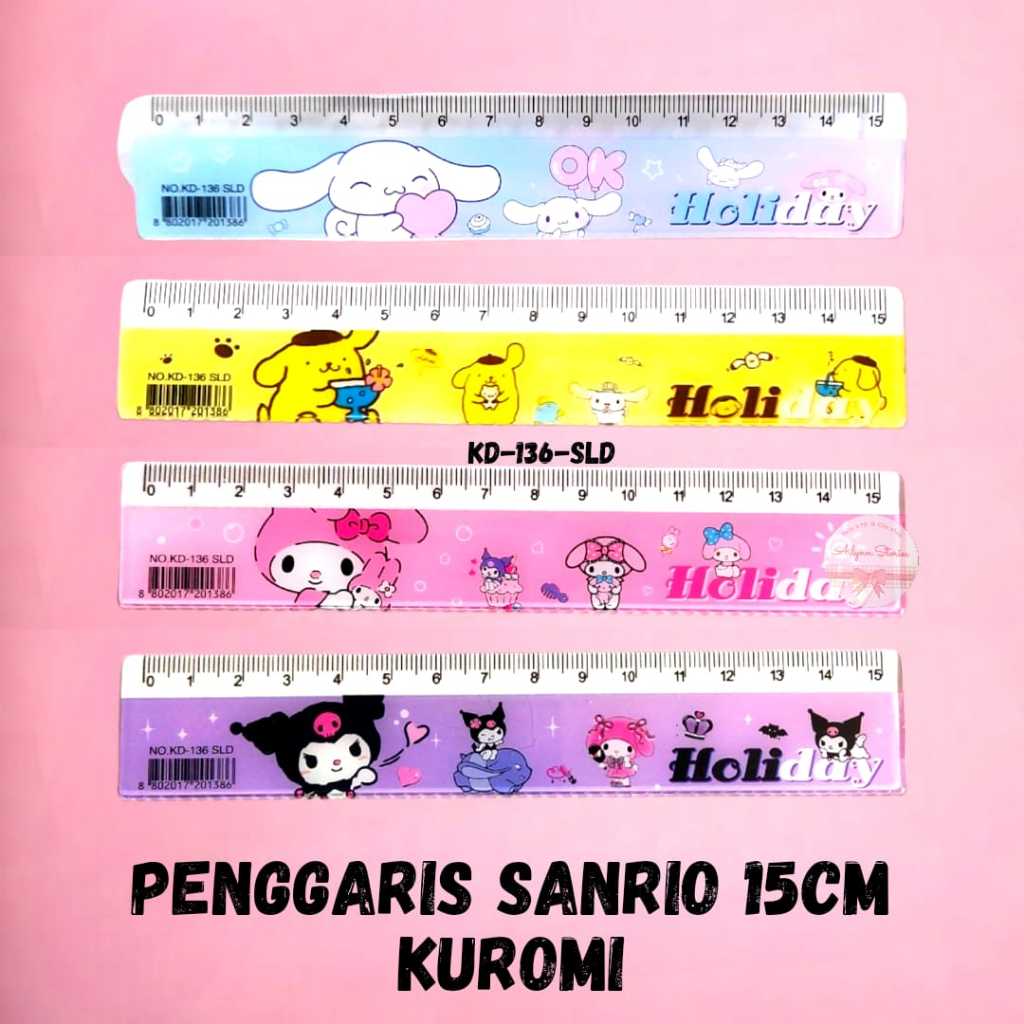 

Penggaris Sanrio 15cm / 30cm Penggaris kuromi