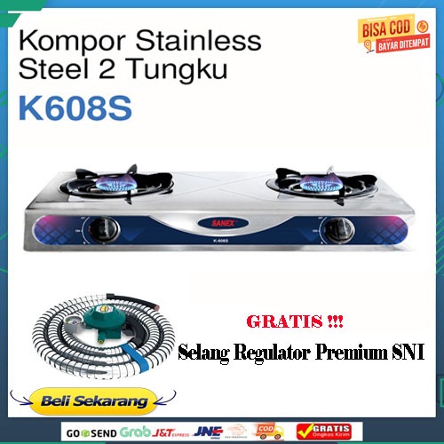 SANEX KOMPOR STAINLESS STEEL / K608S / K-608 S / K 608 S PROMO MURAH