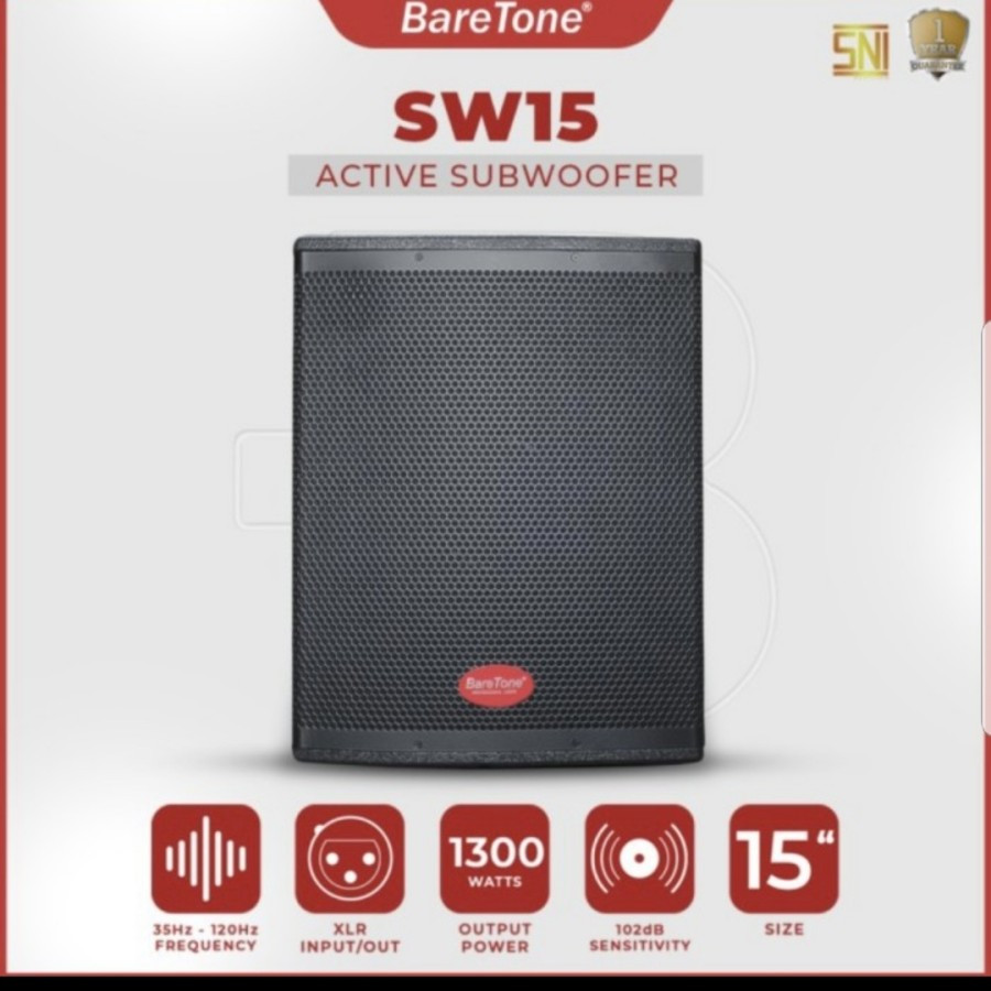 subwoofer Baretone SW15 aktif 15 inch original