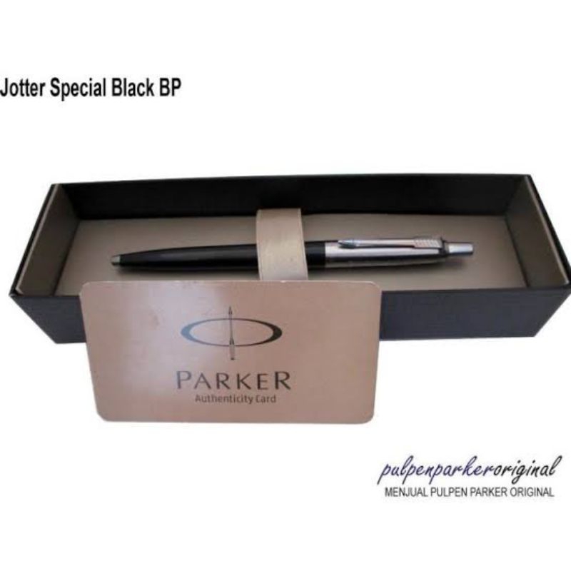 PARKER JOTTER ORIGINAL BALLPOINT PEN WITH BOX AND AUTHENTICATION CARD FREE ENGRAVING PULPEN PARKER A