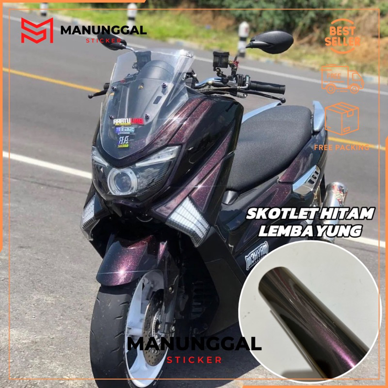 Skotlet Hitam Lembayung Kualitas Premium Untuk Body Motor