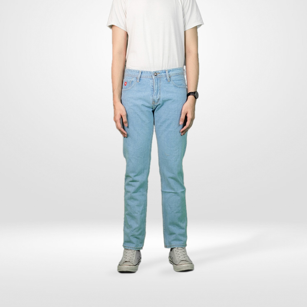 James Smith Celana Panjang Jeans Denim Pria Stretch Regular Fit