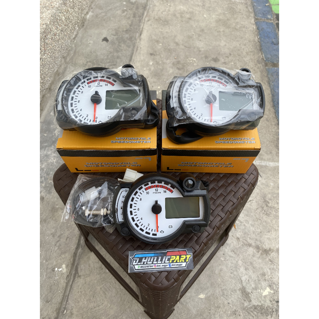 SPIDO RX2N SPIDOMETER KOSO RX2N SPEEDOMETER DIGITAL RX2N KOSO IMPORT LAYAR PUTIH