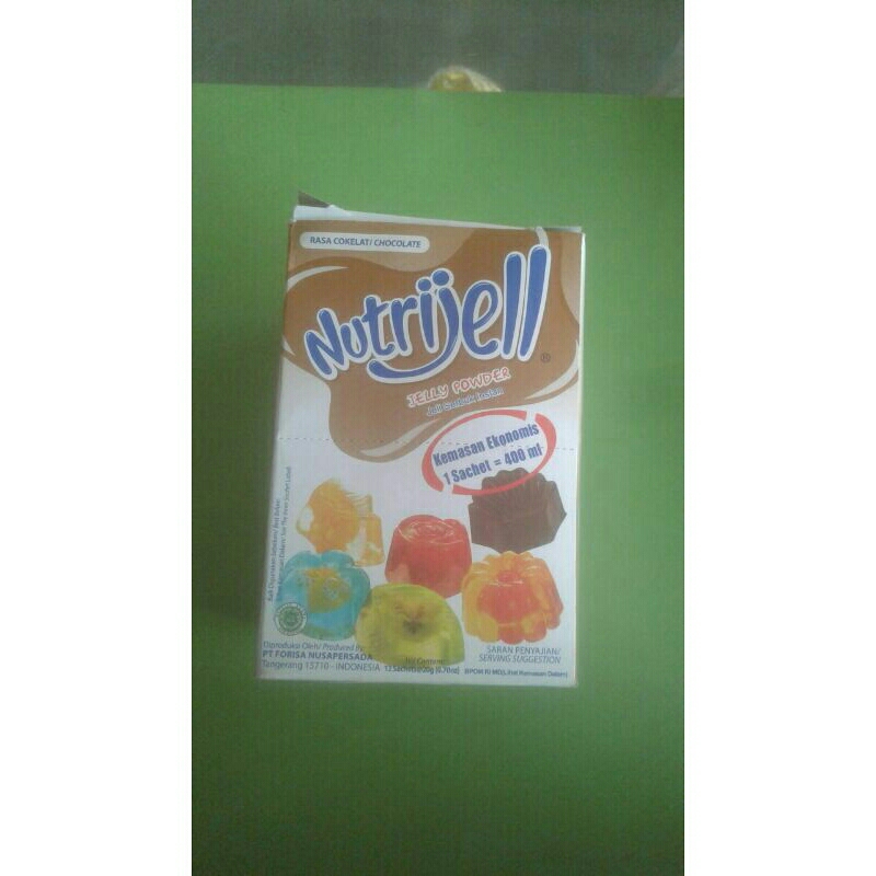 Nutrijell Rasa Coklat  1Kotak 20g (12 Sachets  @0,70oz)