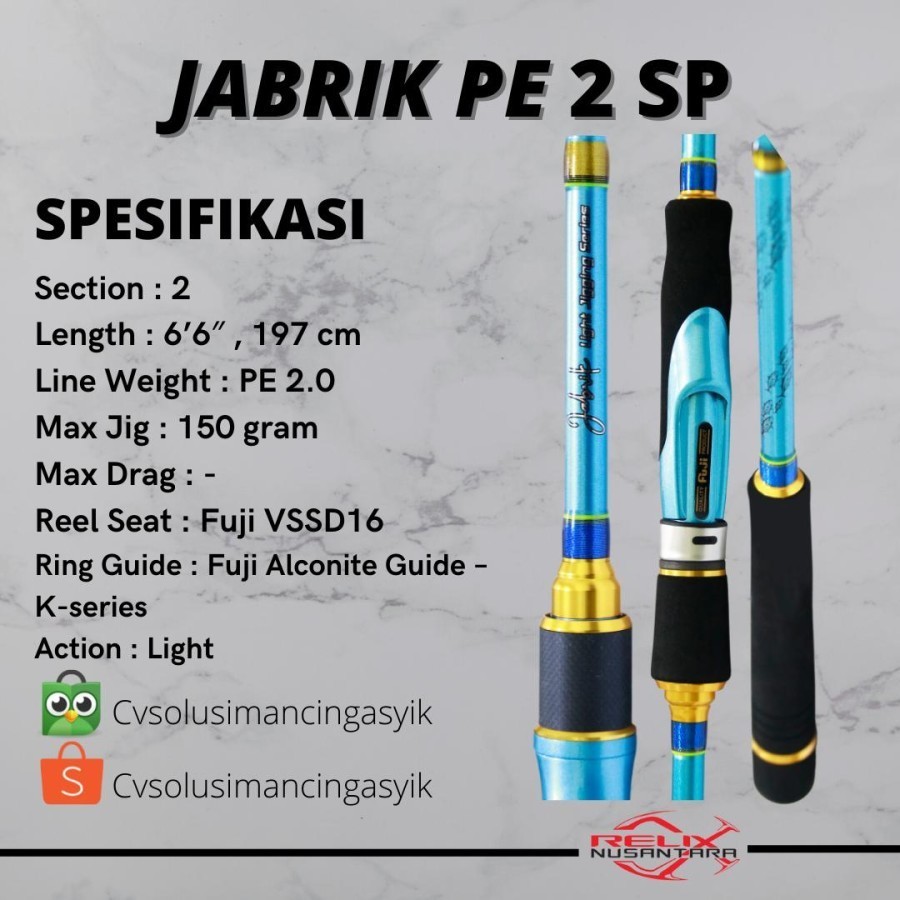 Joran Relix Nusantara Jabrik Series Spinning