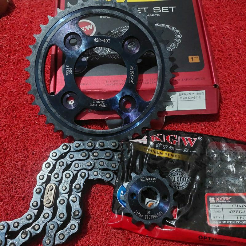 Gear Set Gear Paket Supra Fit New Karisma Supra 125 Kgw