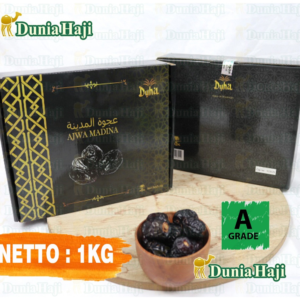 

☄️NEW✨ Kurma Ajwa 1 KG Asli Madinah Kurma Nabi Ajwa Premium Original Saudi Arabia