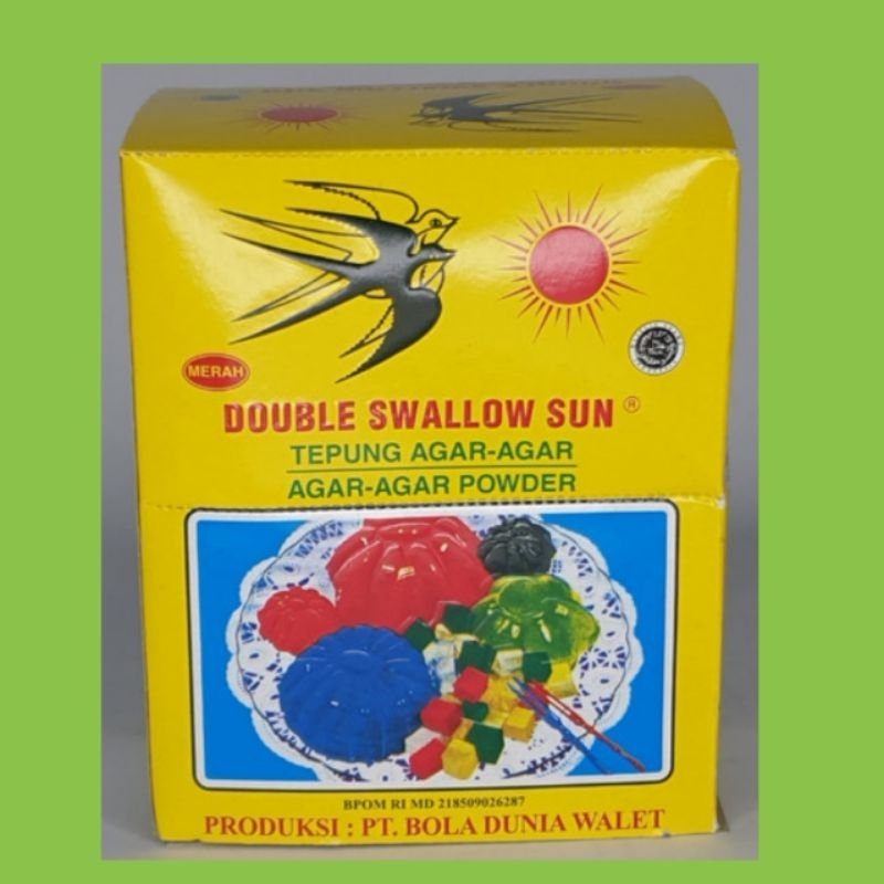 

Agar Double Swallow Sun Original 1 Box