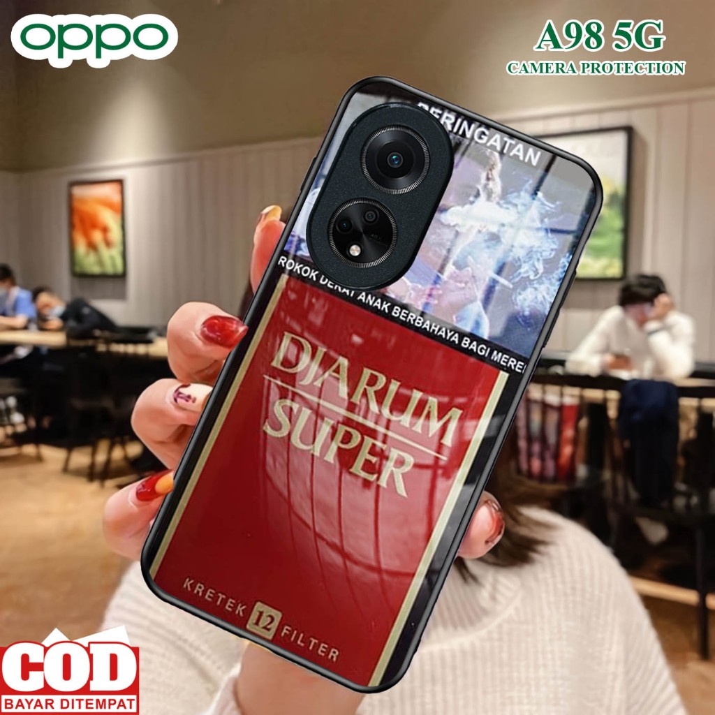 Softcase Glass Kaca OPPO A98 5G [ S02 ]