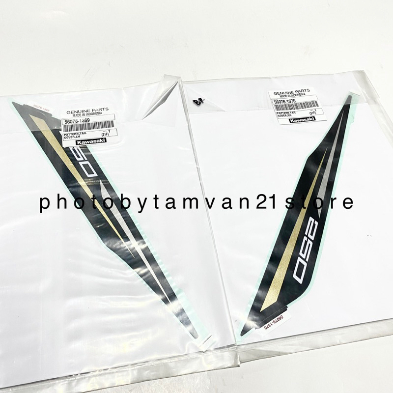 STICKER BODY BELAKANG NINJA ZX25R ZX-25R ZX 25R NON ABS HITAM ORIGINAL