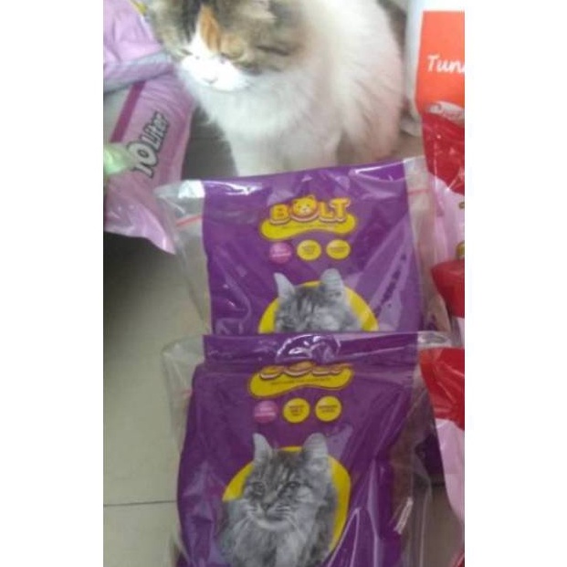 GROSIR ✅ bolt 1kg makanan kucing kibble donat dan ikan 1kg or 800gr