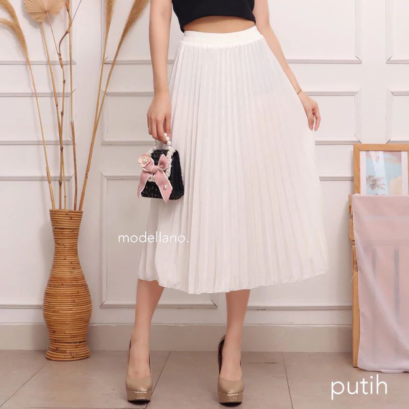 Rok bludru plisket velvet rok mayung Premium rok beludru 7/8/Rok midi bludru/Rok beludru